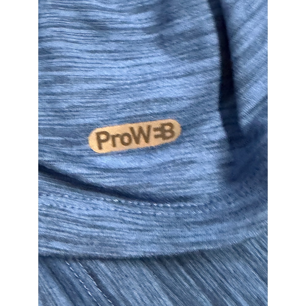 Spyder Active Mens XXL ProWeb Blue Heathered Lightweight Performance Hoodie Top - Picture 6 of 10